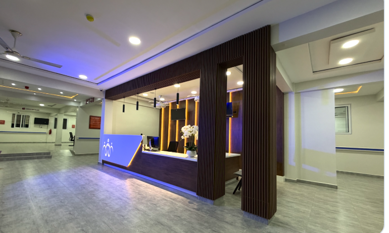 Modern hospital consultation and reception environment